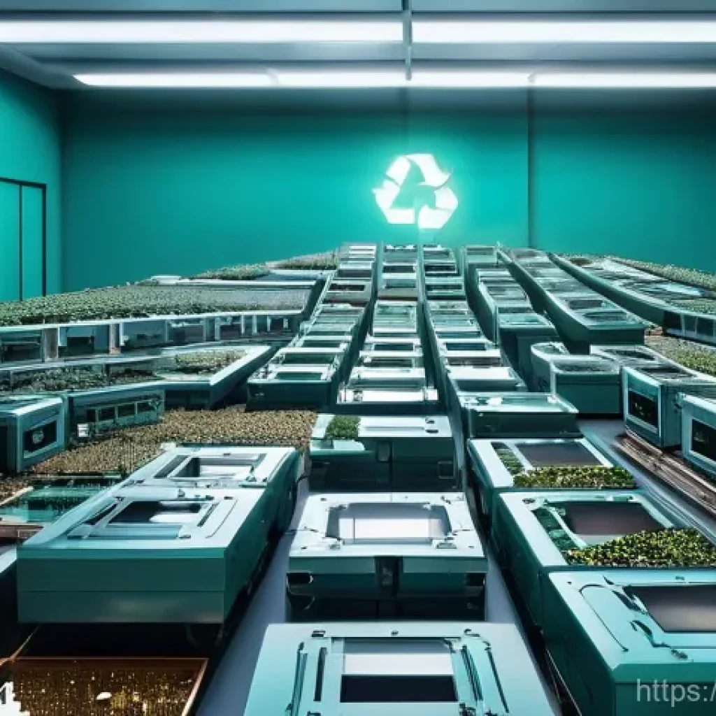 금속재료 재활용 기술 - **Prompt 1: Urban Mining - The Rebirth of Resources**
A highly detailed, cinematic shot depictin...