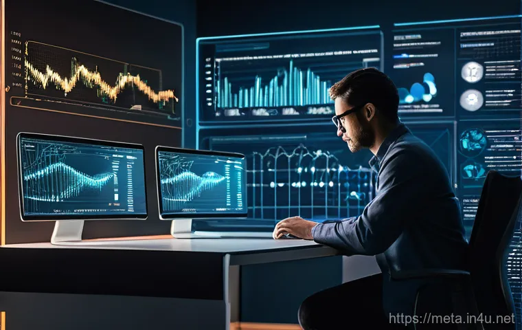 금속재료 분야 이직 성공기 - **A pensive engineer in a metallic materials laboratory.** The setting is a clean, well-lit lab with... 금속재료 분야 이직 성공기 - **A pensive engineer in a metallic materials laboratory.** The setting is a clean, well-lit lab with...