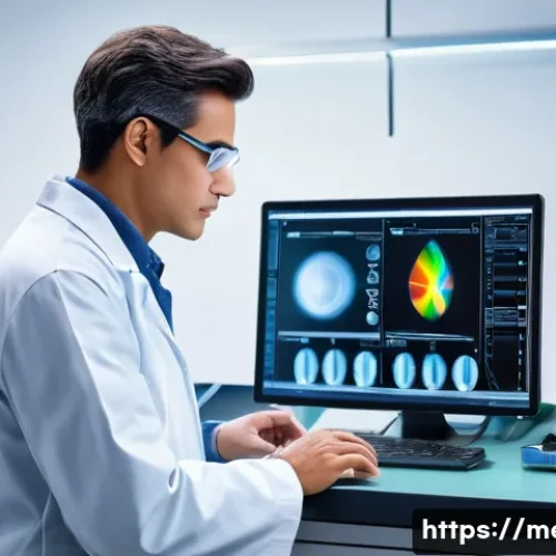 Home 11 열처리 현장에서 주의할 점 - A highly detailed, realistic image of an expert scientist, wearing a lab coat and safety glasses, me...